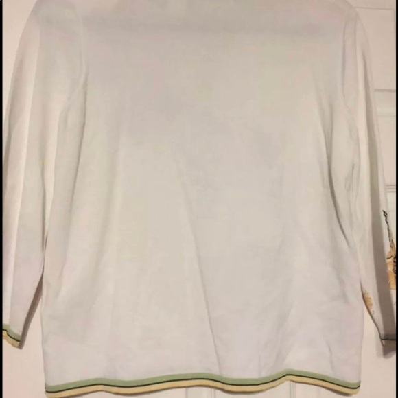 Vintage Alfred dunner sunflower and dragonfly cardigan - Picture 2 of 6